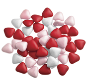 Dwerghartjes Mix Rood / Wit / Roze / Coeurs Nains