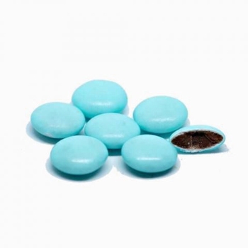 Confetti Smarties Licht Blauw Gelakt 1 kg