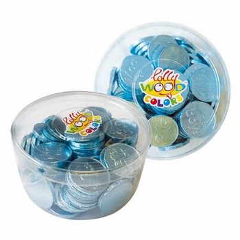 Lollywood Colors Chocolade Munten Blauw 600 gram