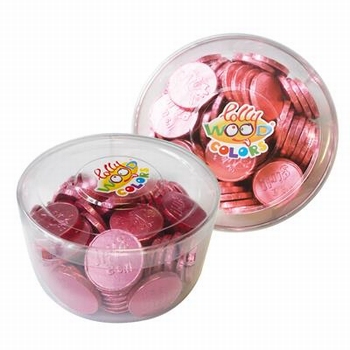 Lollywood Colors Chocolade Munten Roze 600 gram
