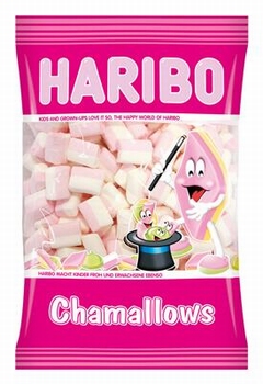 Haribo Chamallows Speckies Wit Roze Spekken 1kg