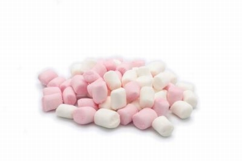 Vandamme Mini Tubes Roze Wit Spekken 500gr