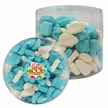 Lollywood Colors Foam Baby Mix Blauw Wit 700gr