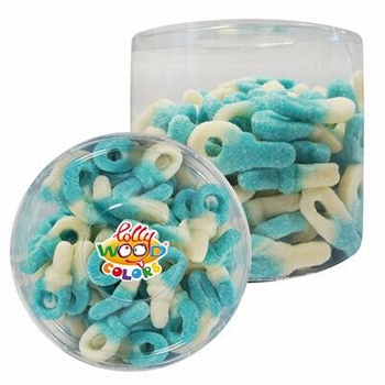 Lollywood Colors Zure Tutters Blauw Wit 1kg